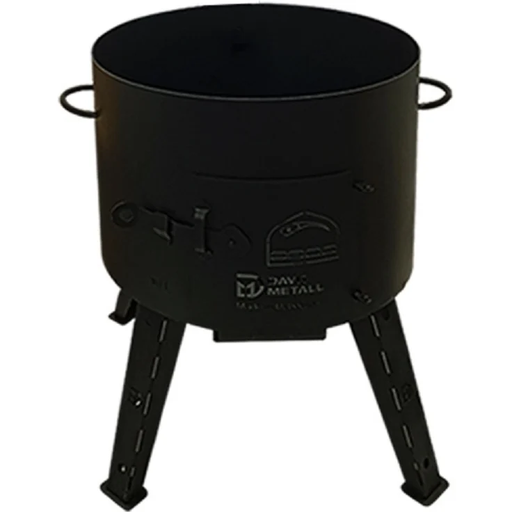 Olymp Handels GmbH Utschak für Kasan 10 L, Stahl Feuerstelle Ø 358 mm mit Schüreisen, ohne Schornstein