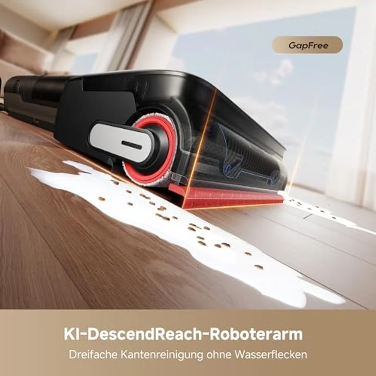 dreame H15 Mix 7-in-1 Nass- und Trockensauger, KI-Roboterarm, 23.000 Pa Saugkraft, intelligente Dosierung, flaches Design – Bild 3