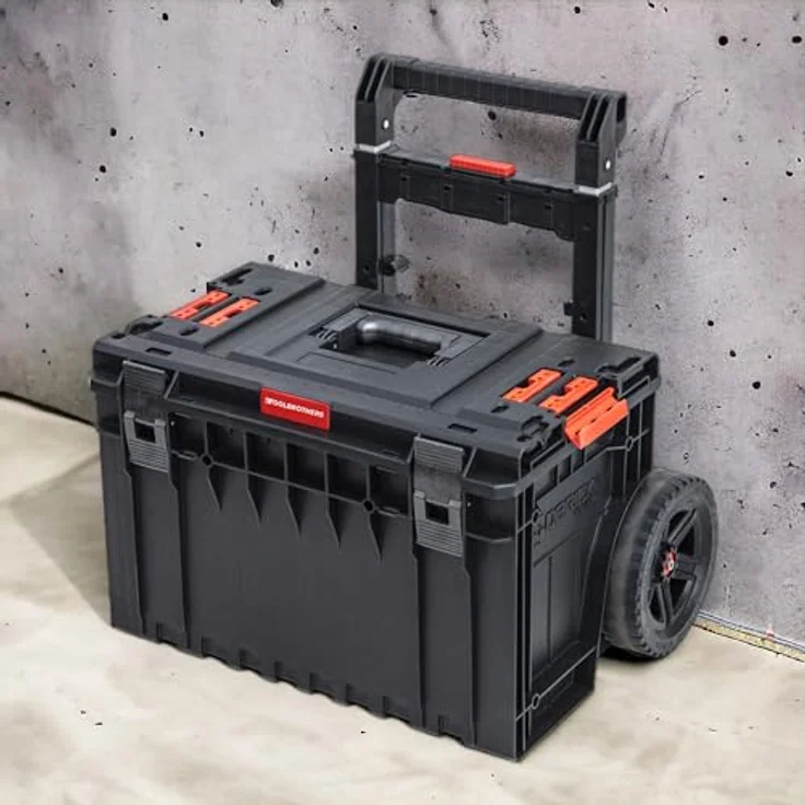 Toolbrothers RHINO XXL Cart Plus ECO, Werkzeugkoffer auf Rollen mit 52 l Volumen, IP66 Schutz und 100 kg Tragfähigkeit – Bild 4