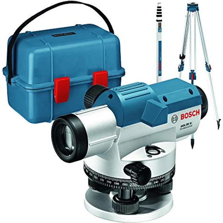 Bosch Professional 0601068003 GOL 26 G Optisches Nivelliergerät, Blau, Silber – Bild 2