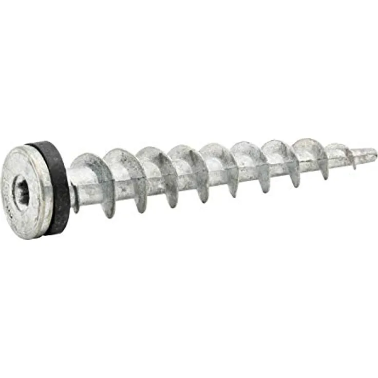 PARCO Zinkdruckguss-Dübel Isolier Spezialschrauben für Direktbefestigung in WDVS, 13 x 65 mm, 50 Stück