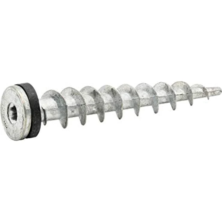 PARCO Zinkdruckguss-Dübel Isolier Spezialschrauben für Direktbefestigung in WDVS, 13 x 65 mm, 50 Stück