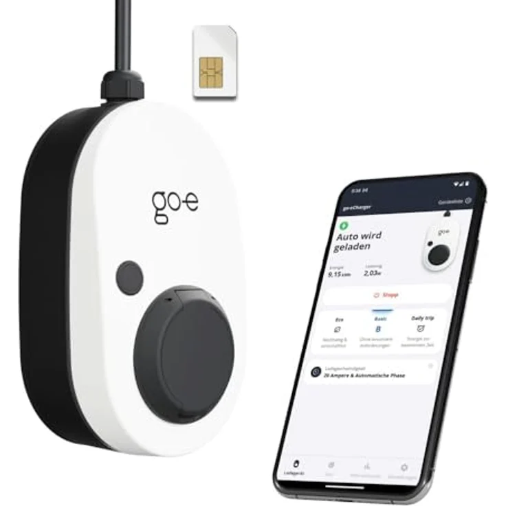 Go-E Elektroauto Ladestation Charger Gemini flex 2.0 GSM 11 kW (Typ 2, 11 kW) in Blau – Bild 2