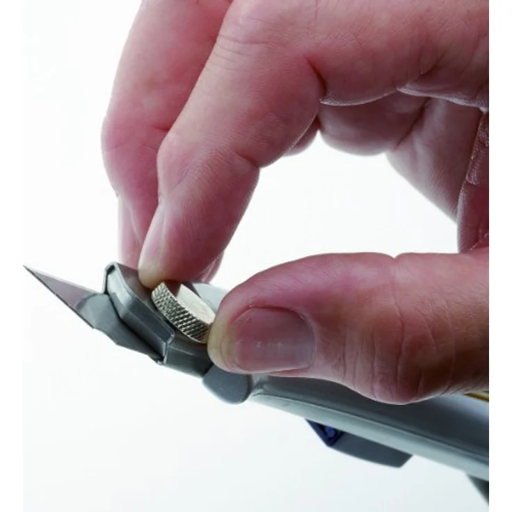 IRWIN Cuttermesser 10507106 ProTouchâ„¢, 18 mm Abbrechklingenmesser mit selbstverriegelndem Klingenschlitten und robustem Aluminiumgehäuse – Bild 8