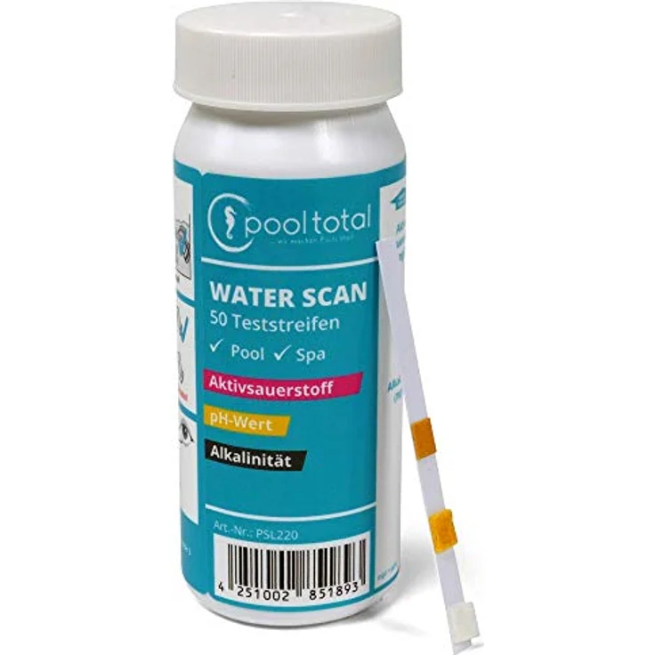POOL TOTAL Water SCAN Teststreifen Aktivsauerstoff, pH + Alk. – Bild 2