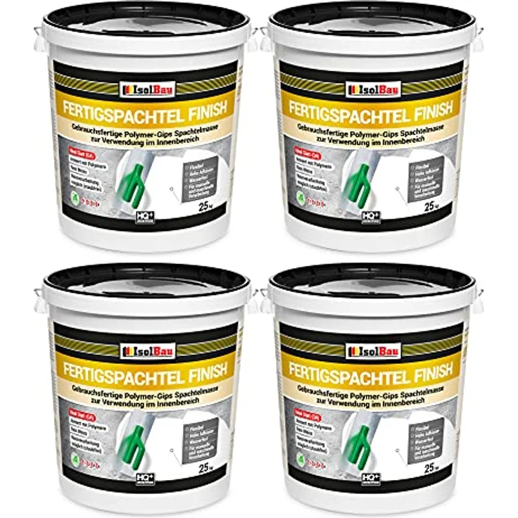 Spachtel masse 100 kg Fertigspachtel Finish Q1-Q4 Glätt Flächen Spachtelmasse – Bild 2