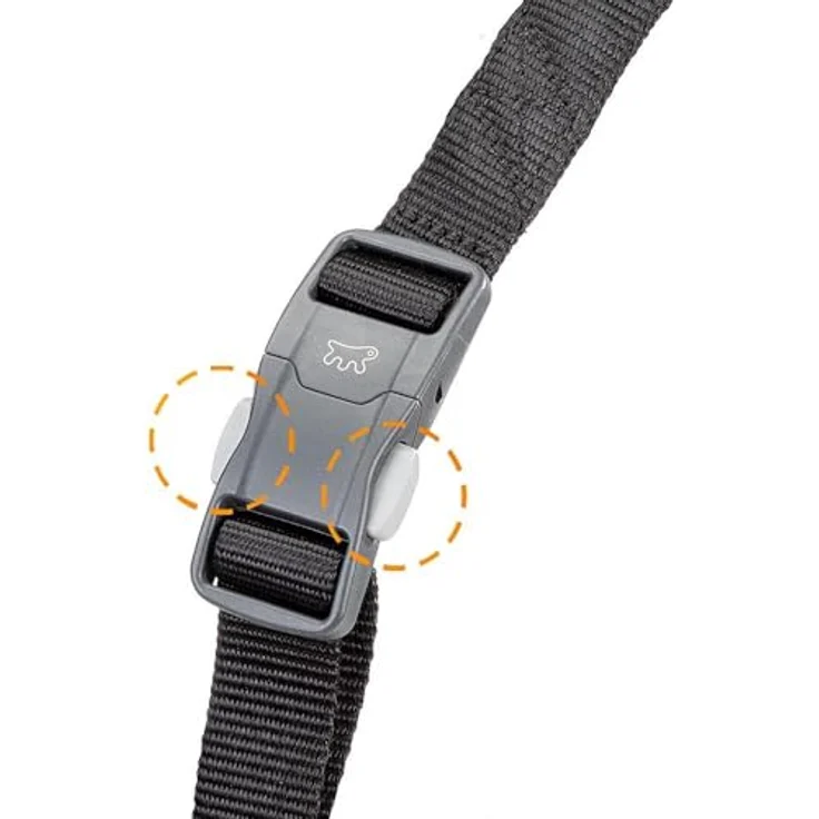 Ferplast Hundegeschirr Daytona Cross, Nylon mit weicher Polsterung, reflektierend, verstellbar, Magnetschnalle, Schwarz – Bild 5