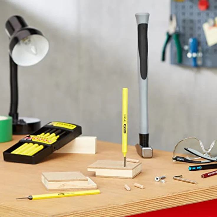 Stanley Splinttreiber-Set 6-teilig (pulverlackiert, gehärtet, 1.5 mm / 3 mm / 4 mm / 5 mm / 6 mm / 8 mm Splints) 4-18-226, Gelb – Bild 5