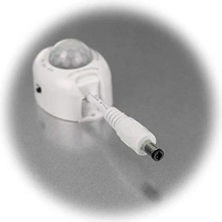 world-trading-net Inline Bewegungsmelder 120° mit Dimmer für LED, 12V DC, Anschluss über Koaxialstecker 5,5/2,1mm, Innenbereich – Bild 4