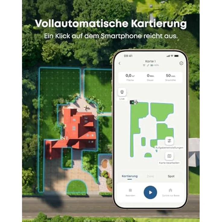 Eufy Mähroboter E15 mit TrueVision™, kabelloser Navigation & intelligenter Mähstrategie – ganz ohne Begrenzungskabel oder RTK – Bild 4