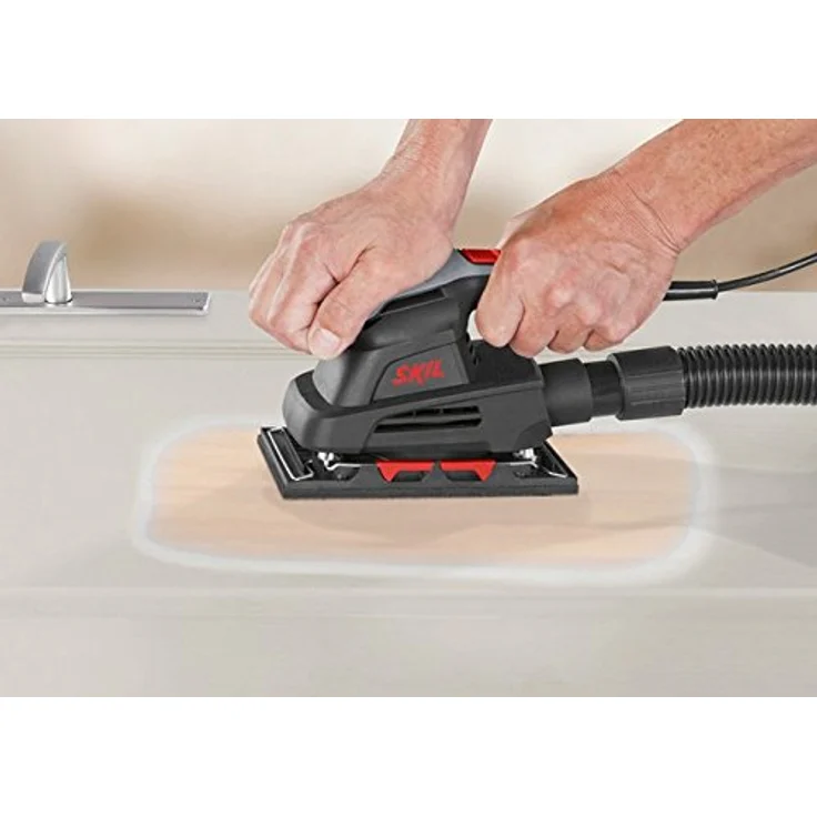 Skil Schwingschleifer 7338 AA (ergonomisches Design, geräusch- und vibrationsarm, Schleiffläche: 92 x 185 mm) F0157338AA – Bild 4