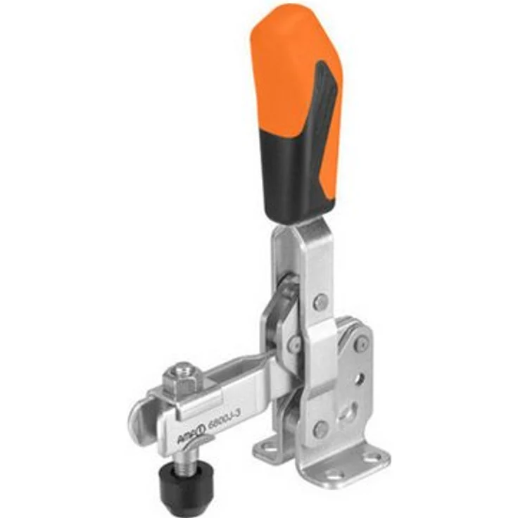 AMF Spannzwinge Verschlussspanner Typ 6847, Schnellspanner mit Kniehebelübersetzung und verstellbarem Spannhaken