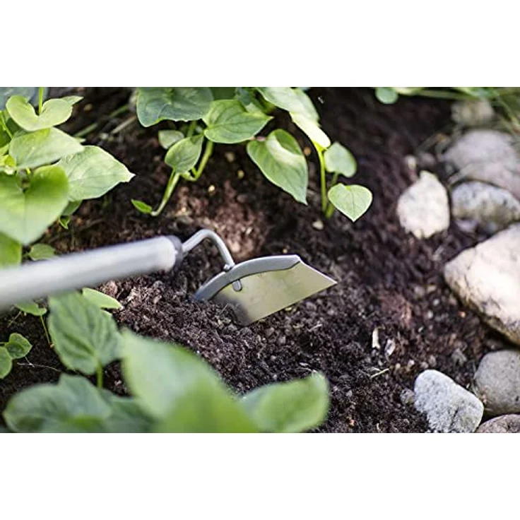 Fiskars Hacke, Länge: 155 cm, Breite: 18,5 cm, Stahl-Kopf-Aluminium-Stiel, Schwarz-Grau, Ergonomic, 1000675 – Bild 5