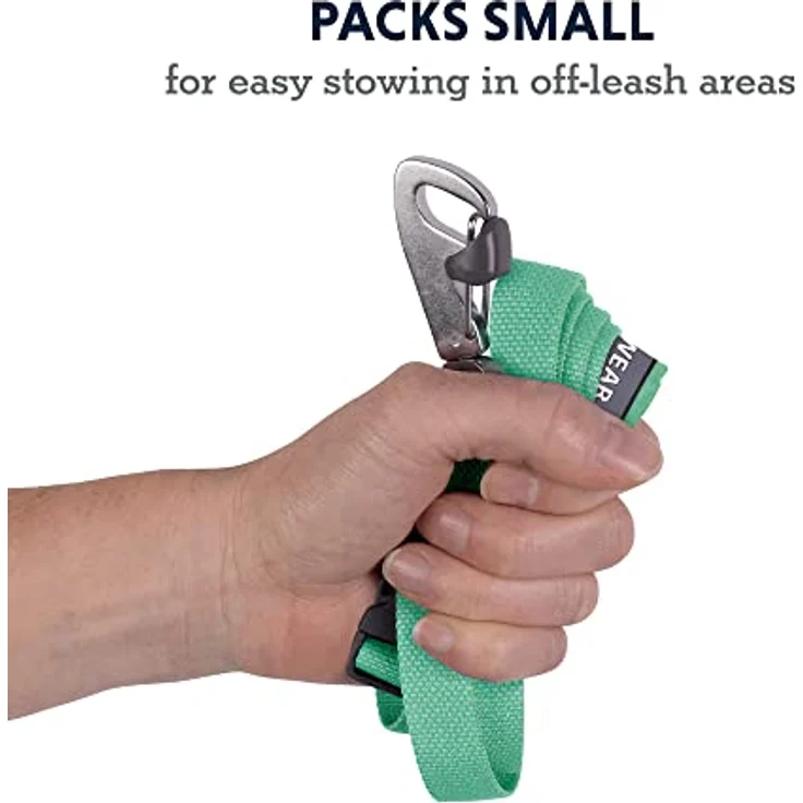 Ruffwear Flagline Hundeleine, schnelle, leichte, Starke Leine, 2-in-1 Hand- oder Taillenleine zum Laufen, Ufbewahrungstasche und sicher abschließbarer Crux-Clip, Sage Green (One Size, All Breeds) – Bild 4