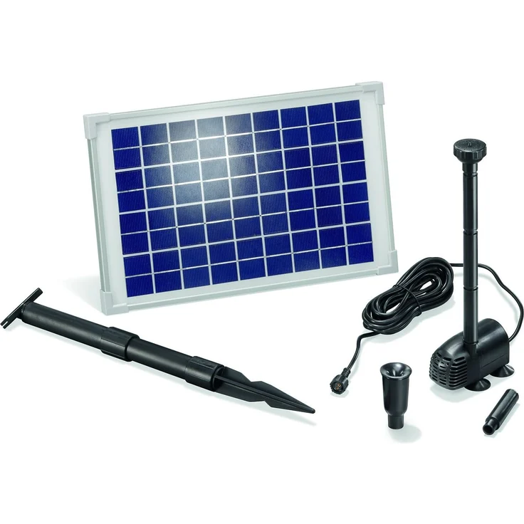 esotec Solarpumpe Solar Teichpumpe 10 Watt Solarmodul 610 l/h Förderleistung 1,5 m Förderhöhe Komplettset Gartenteich – Bild 1