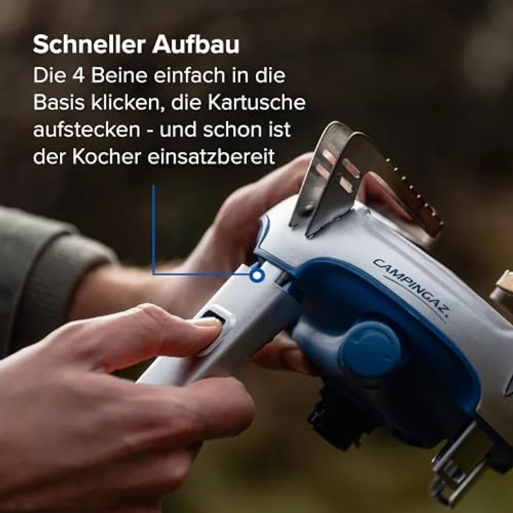 Campingaz Bivouac, Gaskocher mit futuristischem Design und hohem Bedienungskomfort, kompakt und stabil – Bild 4