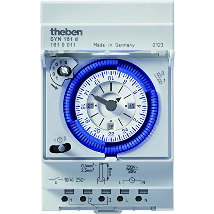 Theben SYN 161 d, Netzsynchrone analoge 1-Kanal-Zeitschaltuhr mit 96 Schaltsegmenten + 64GB Micro SD-Speicherkarte – Bild 5