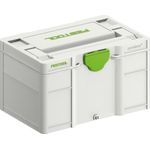 FESTOOL Werkzeugbox Festool Systainer³ SYS3 S 147, vielseitig und kompatibel, in der Farbe Grau