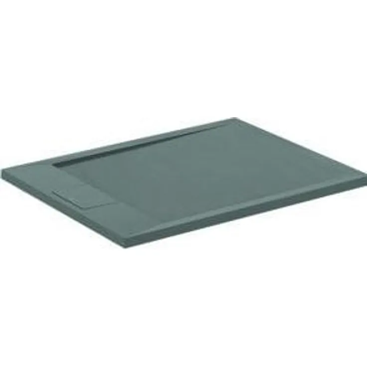 Ideal Standard, Duschwanne, Ultra Flat S i.life Rechteck-Brausewanne, 900x700x30mm, T5237, Carraraweiß, bodenebener Einbau, mit Rutschhemmung