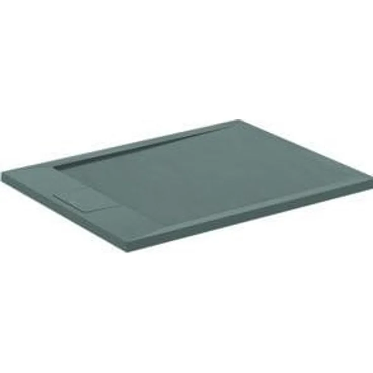 Ideal Standard, Duschwanne, Ultra Flat S i.life Rechteck-Brausewanne, 900x700x30mm, T5237, Carraraweiß, bodenebener Einbau, mit Rutschhemmung – Bild 1