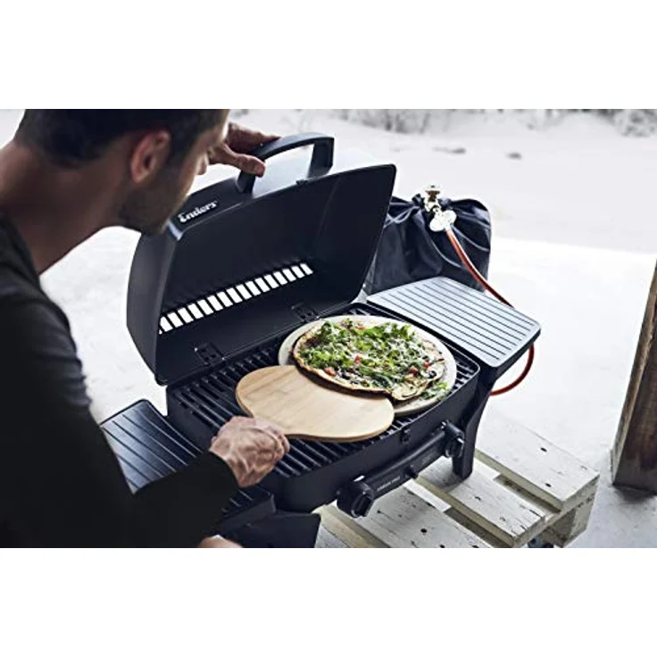 Enders Pizzastein 8791, für Gasgrill, Backofen, Flammkuchen, Grill-Zubehör, aus Keramik, Ø 31,5 cm - Preisvergleich – Bild 3