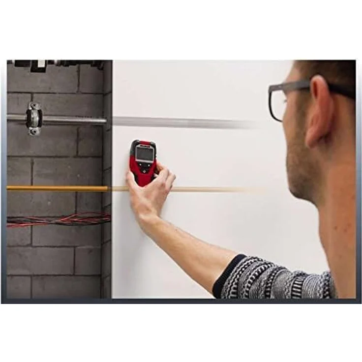Einhell Digitales Ortungsgerät TC-MD 50 (Erfassungstiefe Holz -Metall-eisenhaltige Metalle-Kupfer-stromführende Leitungen 19-19-50-38-50 mm) – Bild 2