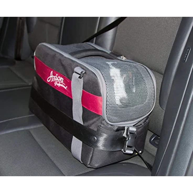 Kerbl 80593 Tragetasche Axion, 44 x 20 x 27 cm, schwarz/rot – Bild 5