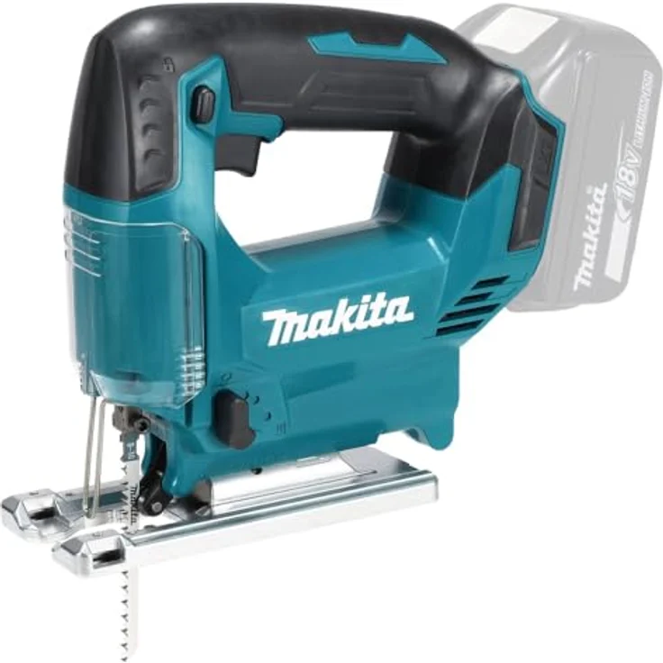 Makita 18V Akku-Pendelhubstichsäge DJV186Z, variable Hubzahl und Pendelhubstufen, ergonomischer Softgriff, neigbare Platte 0-45°, elektronische Bremse – Bild 1