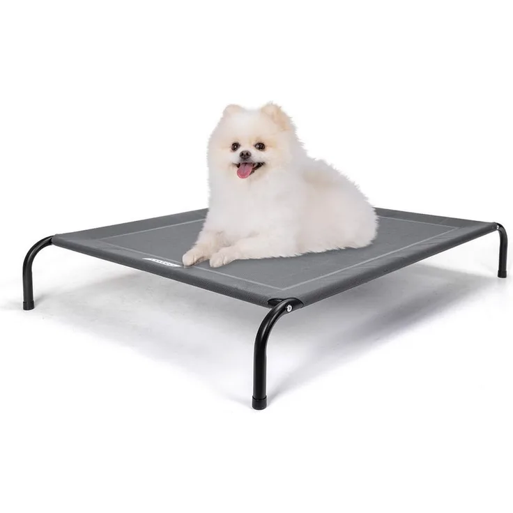 nobleza Hundematratze Nobleza Hundeliege Outdoor, Erhöhtes Hundebett Kleine Hunde, Grau, S, 87x65x20CM