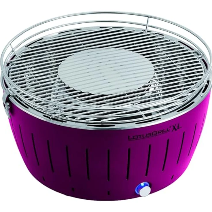 LotusGrill Kohlegrill Serie 435 XL, Zitrus, 43,5 x 35 x 25,7 cm, Lila – Bild 2