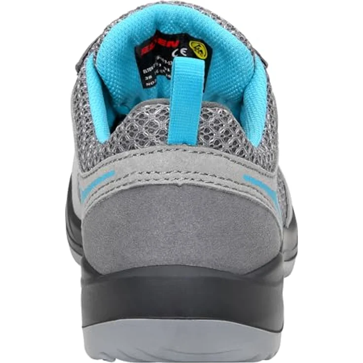 ELTEN MILA aqua Low ESD S1 74720 Damen Sicherheitsschuh, Grau-Türkis, mit Stahlkappe und orthopädischer Zulassung – Bild 8