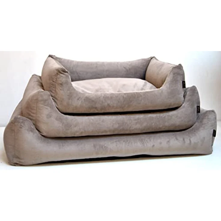 Lebon Hundebett Gordon Beige/Braun Kuschelweich mit Dicker Liegefläche Waschbar (L) – Bild 2