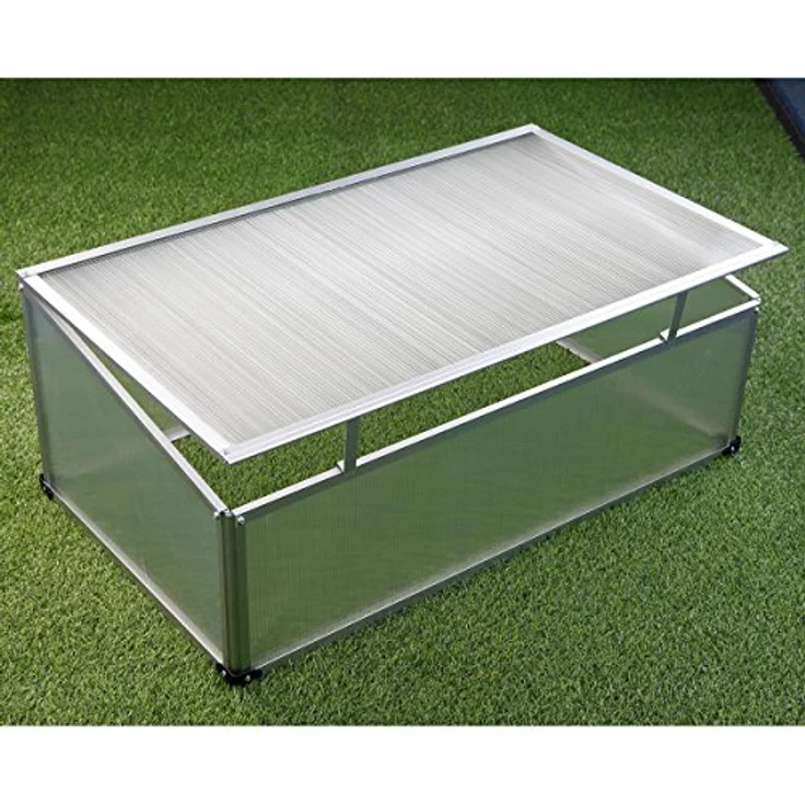 LEX Frühbeet, Aluminium-Rahmen, PC-Scheiben, 100 x 60 x 30/40cm – Bild 2
