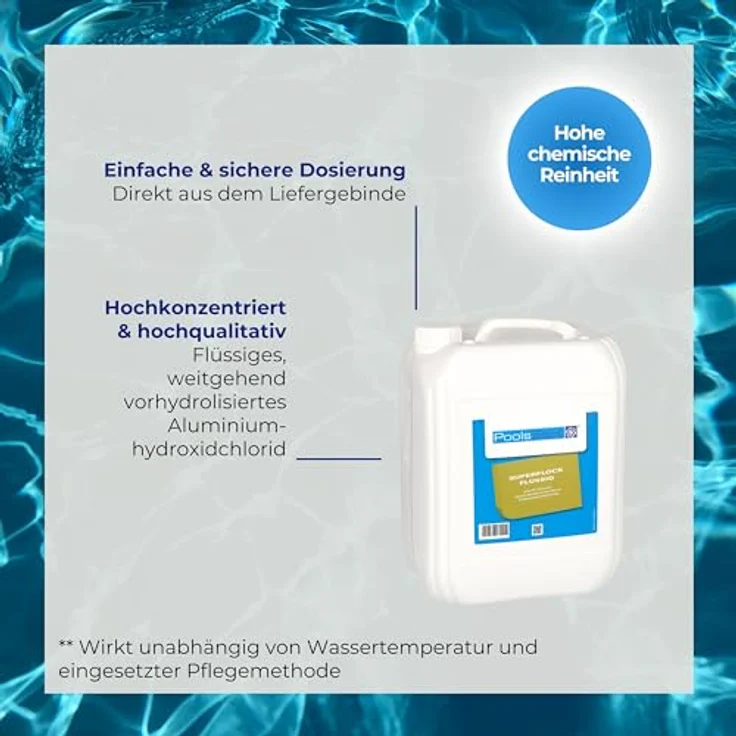 10 kg - PoolsBest® Superflock flüssig – Bild 3
