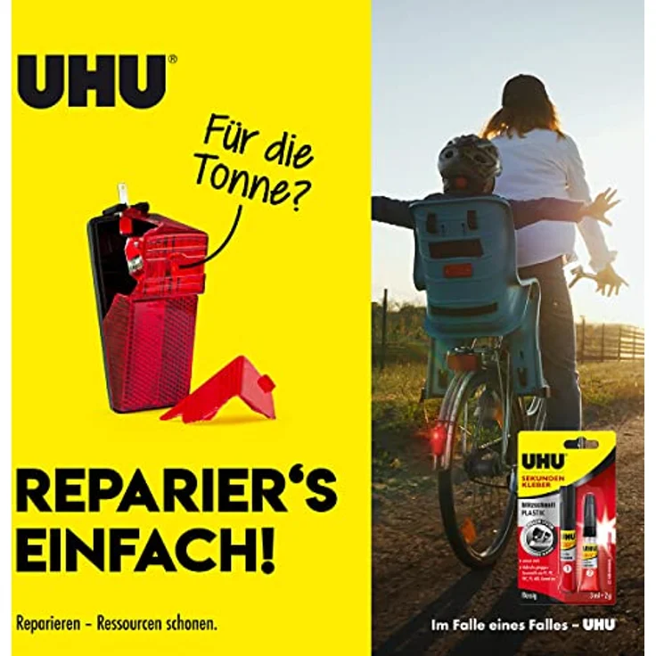 UHU Sekundenkleber blitzschnell PLASTIK, 3 ml und 2 g - Preisvergleich – Bild 3