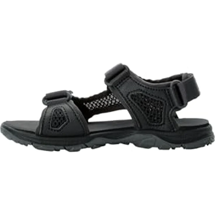 Jack Wolfskin Taraco Beach Sandal K, Sicherheitssandalen für Mädchen mit EVA-Dämpfung und griffiger Gummisohle, Schwarz, Gr. 31 – Bild 2