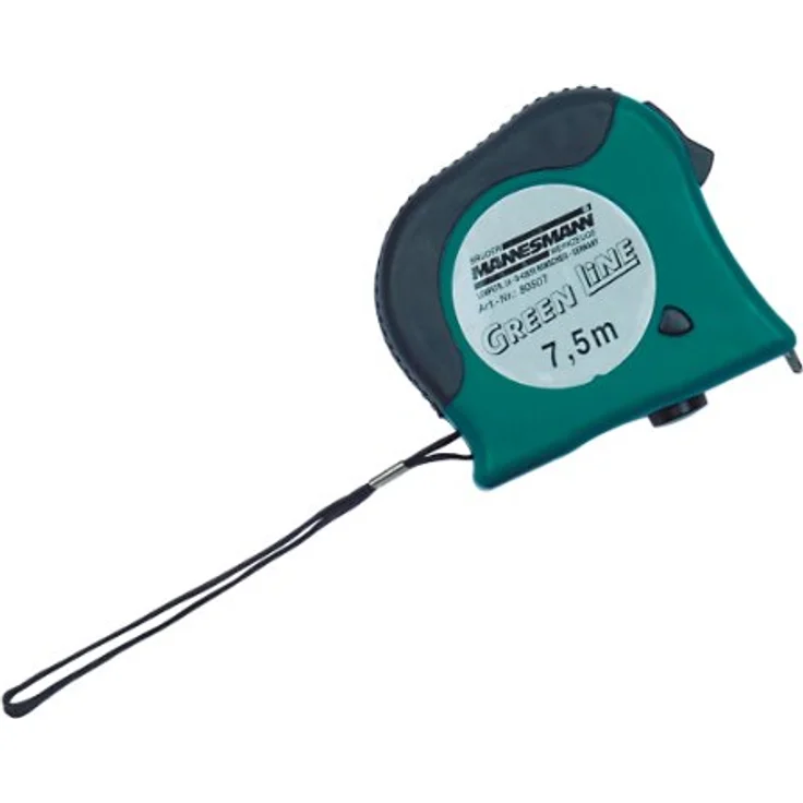 Mannesmann Bandmass 7,5 m x 25 mm, Gehäuse grün-schwarz, M80507 – Bild 2