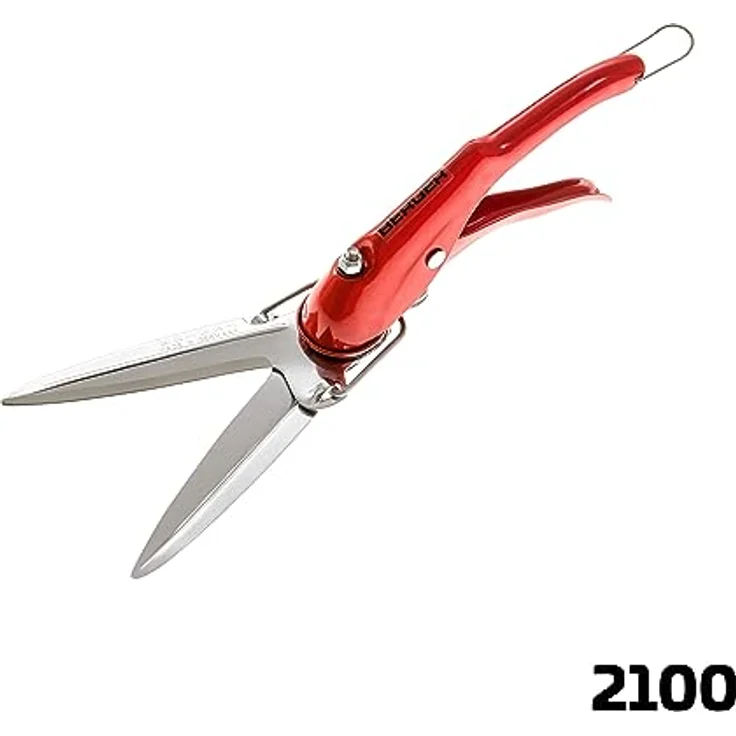 Berger Rasenkantenschere 2100 mit selbstschärfenden Klingen aus verchromten Metall mittelgroß – Bild 4