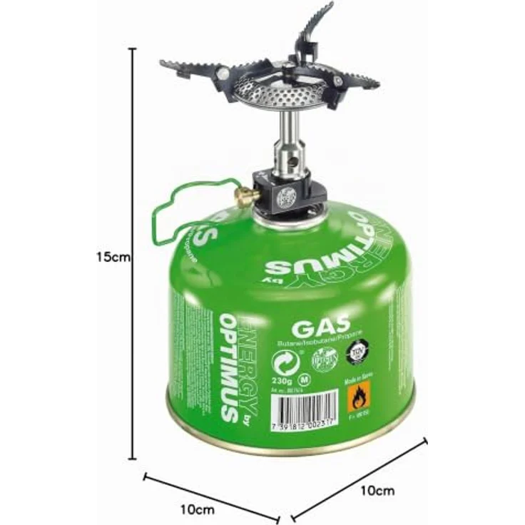 Optimus Crux Lite, Gaskocher mit 10.200 Watt Leistung, extrem leicht (72 g), optimale Wärmeverteilung – Bild 6