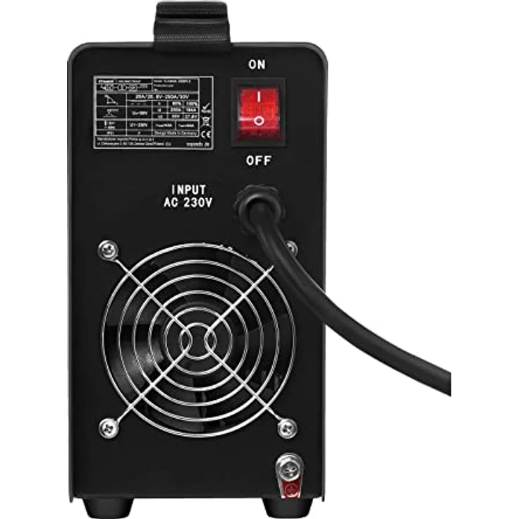 Stamos Germany Elektroden Schweißgerät Inverter S-MMA-250PI.2 E-Hand MMA - 250 A - 8 Meter Kabel - Hot Start - PRO – Bild 5