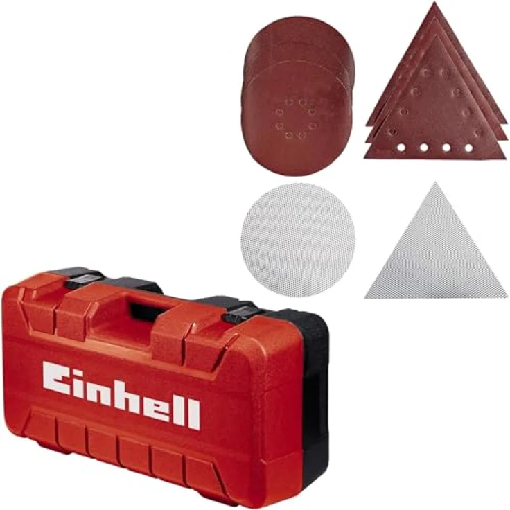 Einhell Trockenbauschleifer TE-DW 225 X (750 W, wechselbarer Schleifteller, Bürstenkranz gefedert, bis 165 cm Teleskop-Stiel, inkl. Schleifscheiben + Gitterleinen im Koffer) – Bild 2