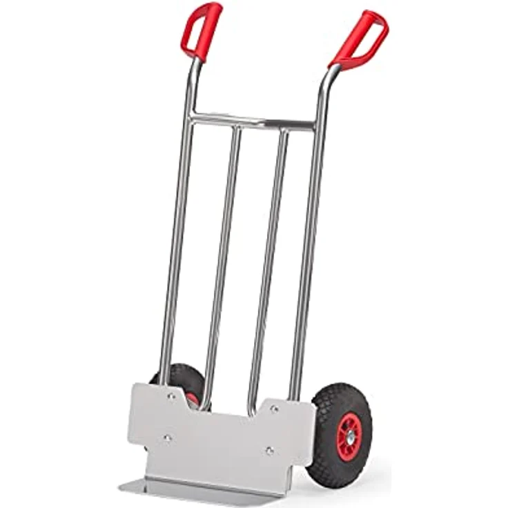 Fetra Alu-Sackkarre, leicht und handlich mit Lufträdern 260 x 85 mm, Tragkraft 150 kg – Bild 1