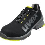 Uvex uvex 1 Halbschuh S2 SRC Arbeitsschuh, leicht und flexibel, schwarz/limette