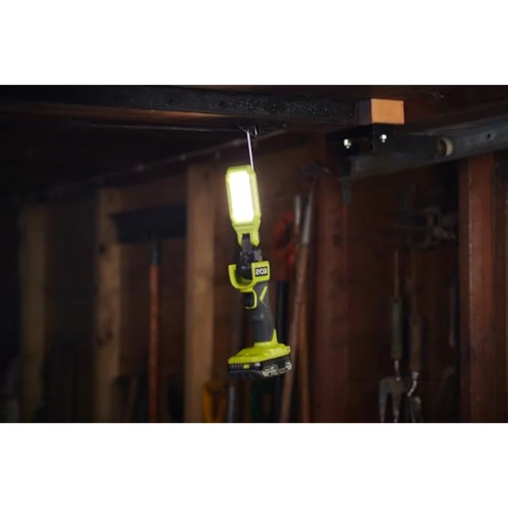 RYOBI RSL18-0, 18 V ONE+ schnurlose LED-Stiftleuchte mit 800 Lumen, Doppelscharnier-Design und 3 Helligkeitseinstellungen – Bild 5