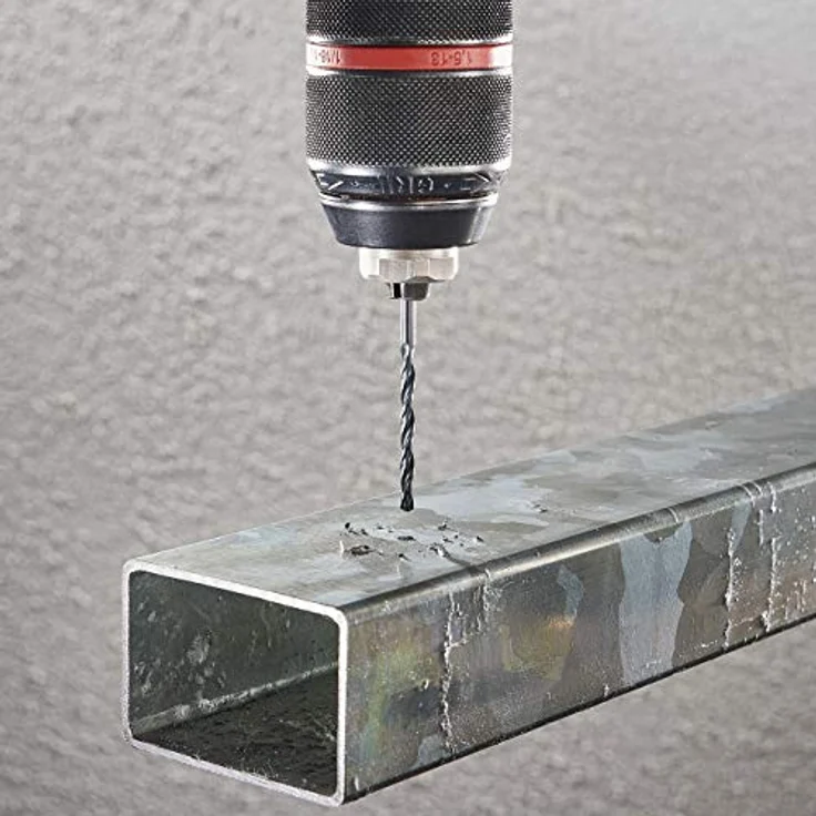 Wolfcraft 7491010 HSS Metall-Spiralbohrer, Ø 1mm, Gesamtlänge 34mm, 3er Pack, rollgewalzt, DIN 338, zylindrischer Schaft – Bild 4