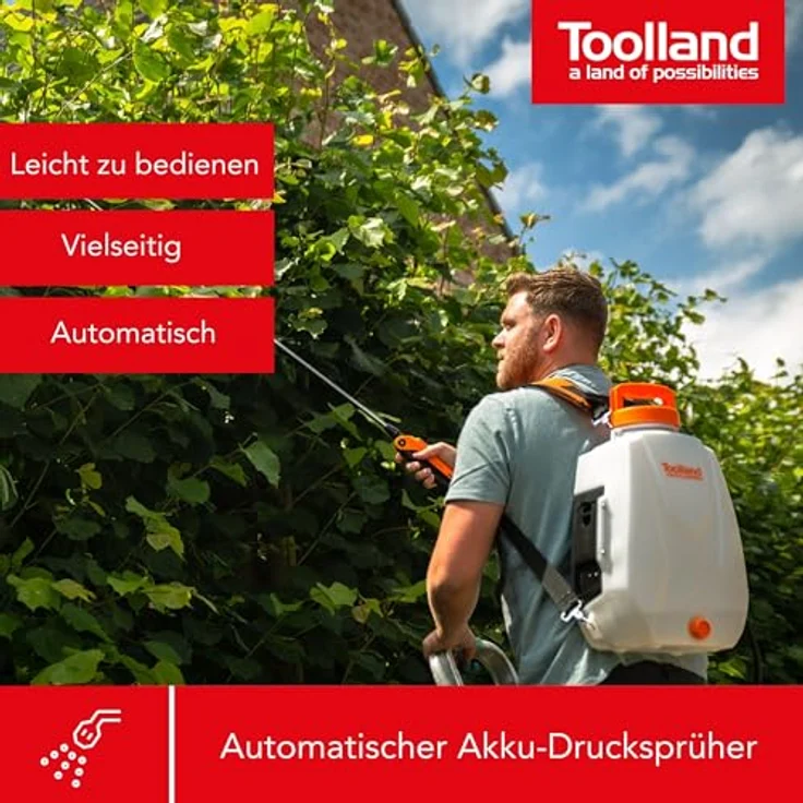 Toolland Akku-Rückenspritze 12 L – Bild 3
