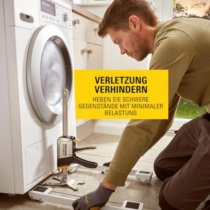 Stanley STANLEY FATMAX TradeLift Multifunktionales Heben (bis zu 150 kg), Nivellieren (2,5 mm Einstellungen), Halten (bis zu 150 kg) und Spreizen (bis zu 220 mm) Werkzeug, FMHT83550-1, Profi Werkzeug für Ein-Personen-Jobs – Bild 5