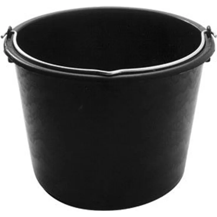 XCLOU TOOLS Baueimer 12 Liter schwarz