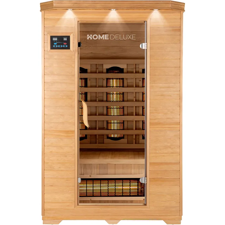 HOME DELUXE Infrarotkabine REDSUN - M mit Vollspektrumstrahler, 120 x 105 x 190 cm