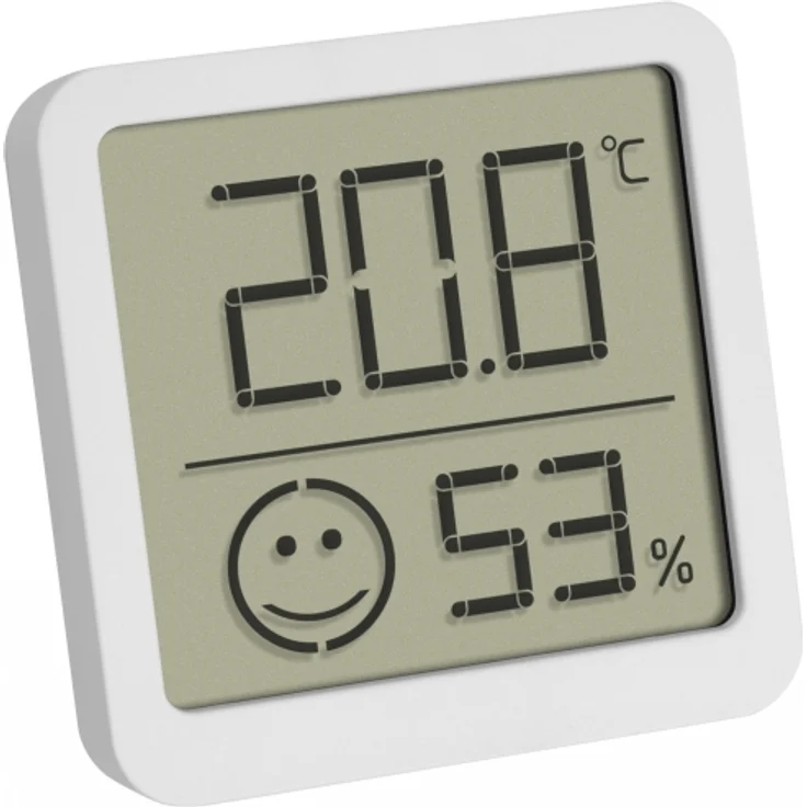TFA Dostmann Digitales Thermo-Hygrometer mit Komfortzone Thermo-/Hygrometer Weiß – Bild 1